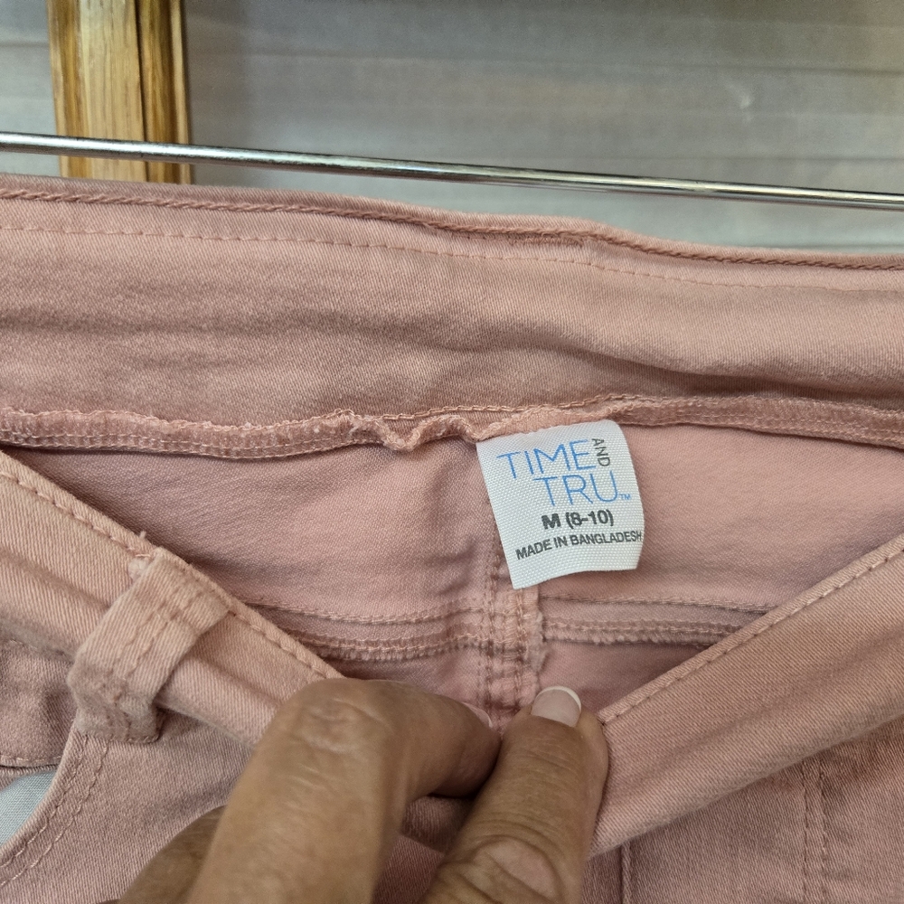 Time and Tru Pink Denim Jeans Shorts